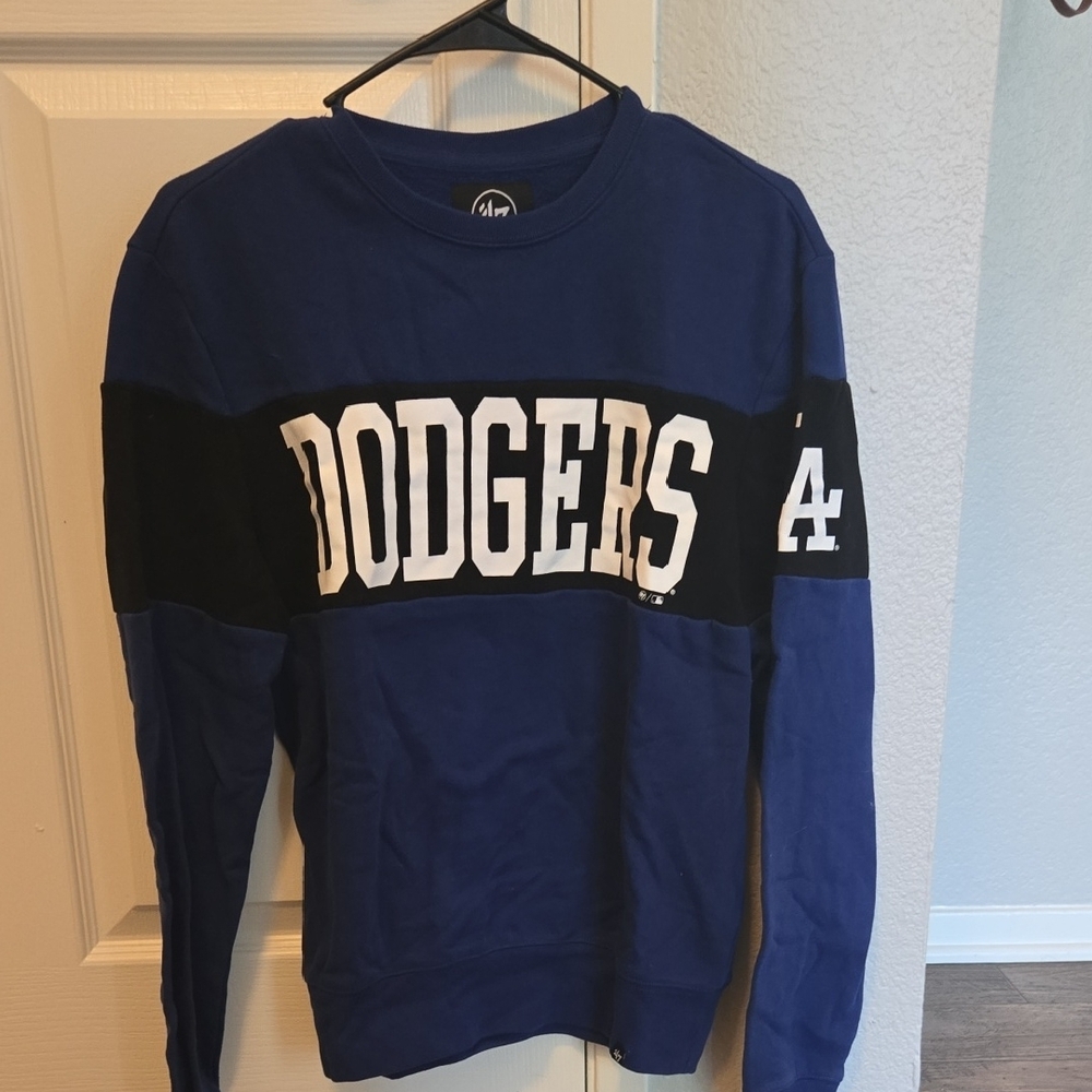 47 Women's Blue and Black Dodgers Sweater